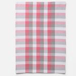 Casa si Gradina - Textile si covoare - Textile bucatarie - Servete si naproane - Prosop de bucatarie in carouri, 60x40cm, Alb Gri Fucsia - Infinity.ro