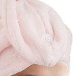 Casa si Gradina - Textile si covoare - Textile baie - Prosoape - Prosop pentru uscarea parului, cu fixare, Roz - Infinity.ro