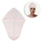 Casa si Gradina - Textile si covoare - Textile baie - Prosoape - Prosop pentru uscarea parului, cu fixare, Roz - Infinity.ro