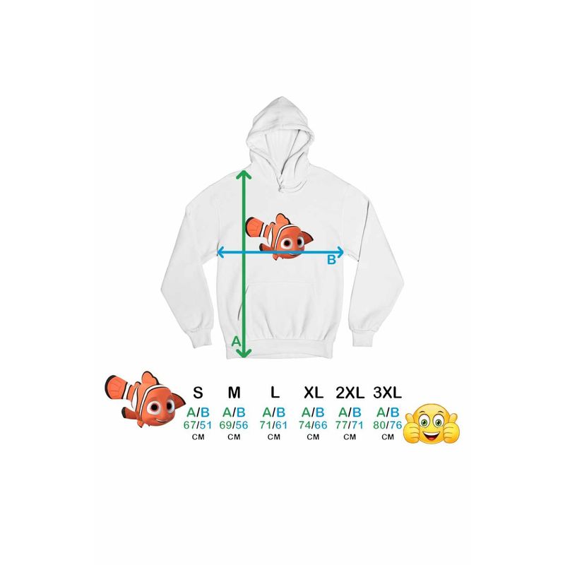 Fashion, accesorii si bijuterii - Barbati - Imbracaminte - Hanorace barbati - Hanorac Barbati Finding Nemo Pestisor Desene Animate Ocean, alb, marime M - Infinity.ro