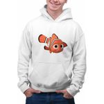 Fashion, accesorii si bijuterii - Barbati - Imbracaminte - Hanorace barbati - Hanorac Barbati Finding Nemo Pestisor Desene Animate Ocean, alb, marime M - Infinity.ro