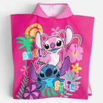Jucarii, Copii si Bebe - Igiena si ingrijire - Baia bebelusului - Prosoape si halate de baie copii - Prosop Poncho pentru Copii cu Gluga, Roz, 60x120cm - Infinity.ro