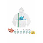 Fashion, accesorii si bijuterii - Barbati - Imbracaminte - Hanorace barbati - Hanorac Barbati Cautarea lui Nemo Bruce Rechin Ocean Geometric, alb, marime L - Infinity.ro