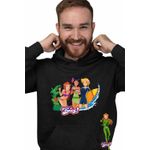 Fashion, accesorii si bijuterii - Barbati - Imbracaminte - Hanorace barbati - Hanorac Barbati Spioanele Plaja Desene Animate Agenti Misiune, negru, marime XL - Infinity.ro