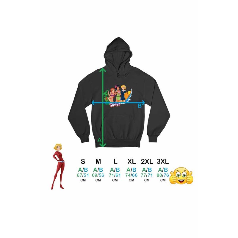 Fashion, accesorii si bijuterii - Barbati - Imbracaminte - Hanorace barbati - Hanorac Barbati Spioanele Plaja Desene Animate Agenti Misiune, negru, marime XL - Infinity.ro