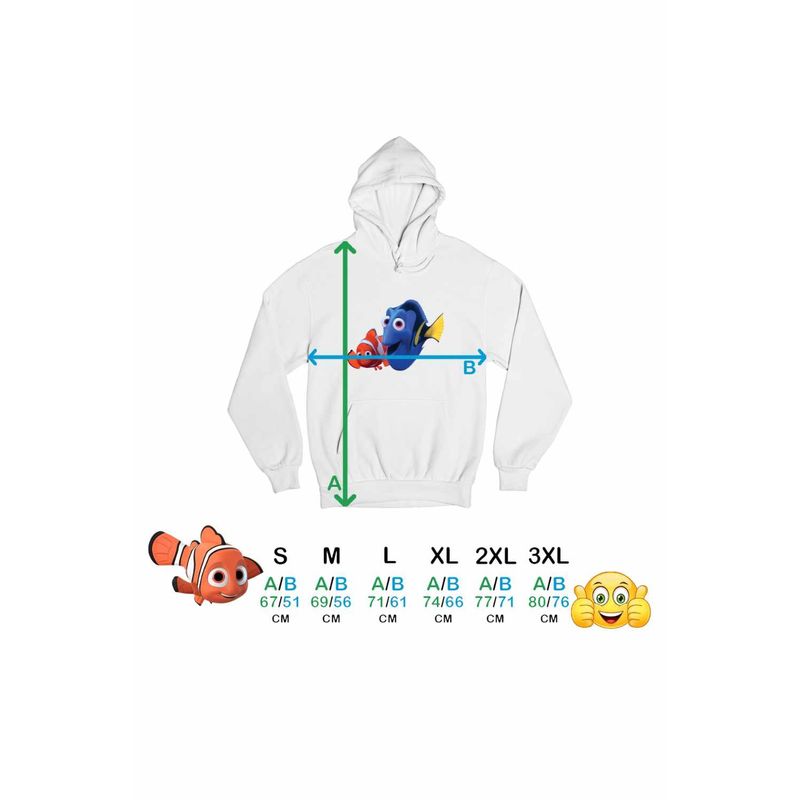 Fashion, accesorii si bijuterii - Barbati - Imbracaminte - Hanorace barbati - Hanorac Barbati Cautarea lui Nemo Dory Marlin Tata Viata Marina, alb, marime 3XL - Infinity.ro