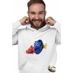 Fashion, accesorii si bijuterii - Barbati - Imbracaminte - Hanorace barbati - Hanorac Barbati Cautarea lui Nemo Dory Marlin Tata Viata Marina, alb, marime 3XL - Infinity.ro