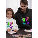 Fashion, accesorii si bijuterii - Barbati - Imbracaminte - Hanorace barbati - Hanorac Barbati Fnaf Six Seven Five Nights at Freddy Horror Halloween, negru, marime 2XL - Infinity.ro