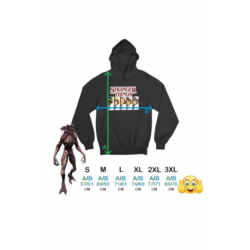 Fashion, accesorii si bijuterii - Barbati - Imbracaminte - Hanorace barbati - Hanorac Barbati Stranger Things Team Survivor Film, negru, marime S - Infinity.ro