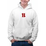 Fashion, accesorii si bijuterii - Barbati - Imbracaminte - Hanorace barbati - Hanorac Barbati Stranger Things Eleven Unsprezece Serial Jane, alb, marime S - Infinity.ro