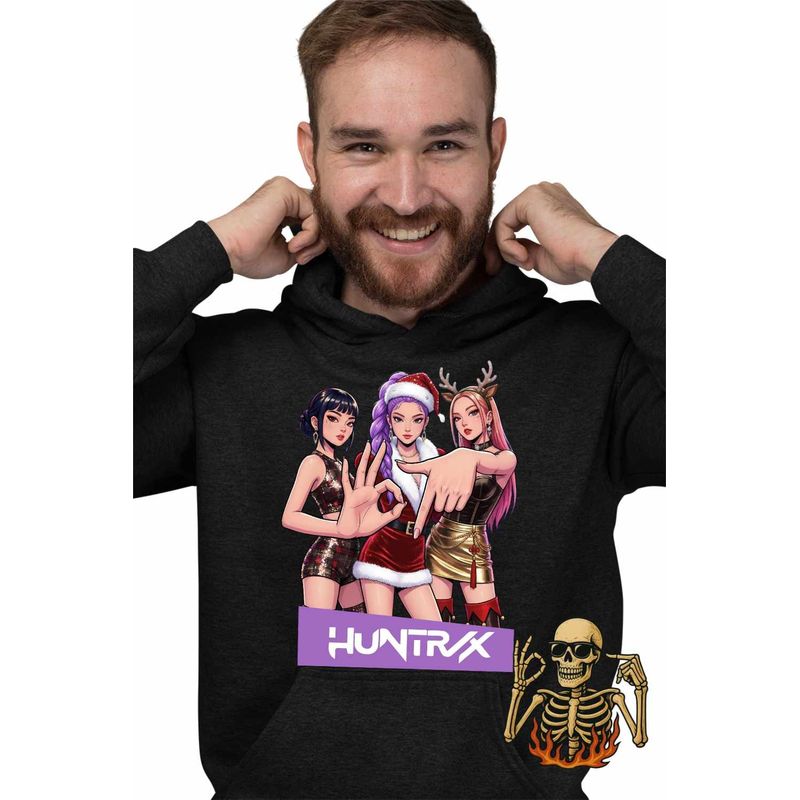 Fashion, accesorii si bijuterii - Barbati - Imbracaminte - Hanorace barbati - Hanorac Barbati Six Seven Huntrix 67 Demon Hunters Kpop, negru, marime 2XL - Infinity.ro