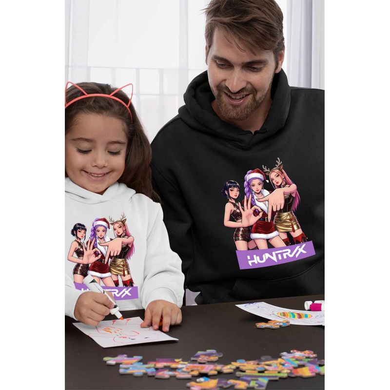 Fashion, accesorii si bijuterii - Barbati - Imbracaminte - Hanorace barbati - Hanorac Barbati Six Seven Huntrix 67 Demon Hunters Kpop, negru, marime 2XL - Infinity.ro
