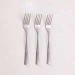 Casa si Gradina - Bucatarie si vesela - Vesela si tacamuri - Tacamuri si seturi - Furculite mici pentru desert, set 3 buc, otel inoxidabil, 14,5 cm, argintiu - Infinity.ro
