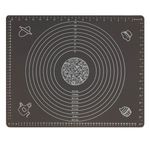 Casa si Gradina - Bucatarie si vesela - Ustensile bucatarie - Forme prajituri - Plansa pentru framantat aluat din silicon, 50x40 cm, Antracit - Infinity.ro