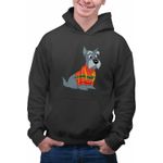 Fashion, accesorii si bijuterii - Barbati - Imbracaminte - Hanorace barbati - Hanorac Personalizat Barbati Doamna si Vagabondul Jock Catel Scottish Terrier, negru, marime M - Infinity.ro