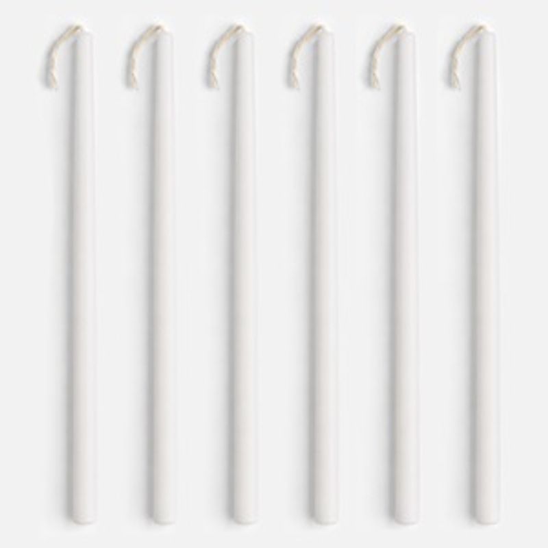 Casa si Gradina - Decoratiuni - Aromaterapie si lumanari - Lumanari si candele - Set Lumanari Albe 37cm - 6 buc - Infinity.ro