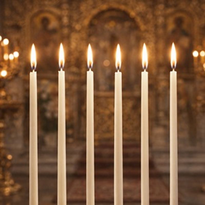 Casa si Gradina - Decoratiuni - Aromaterapie si lumanari - Lumanari si candele - Set Lumanari Albe 37cm - 6 buc - Infinity.ro
