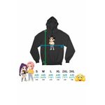 Fashion, accesorii si bijuterii - Barbati - Imbracaminte - Hanorace barbati - Hanorac Barbati Huntrix Saja Boys Jinu Chibi Kpop, negru, marime S - Infinity.ro