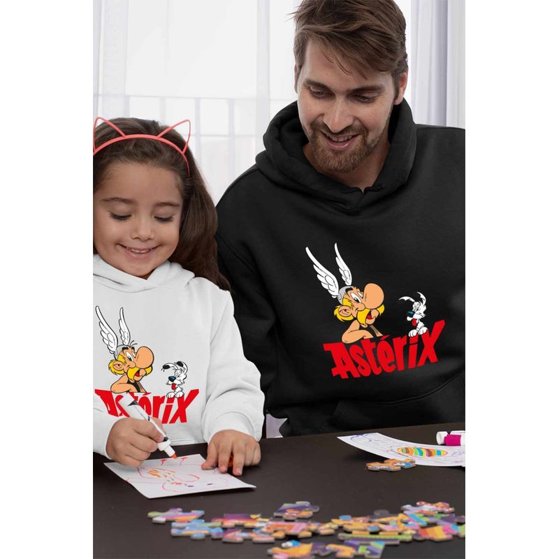 Fashion, accesorii si bijuterii - Barbati - Imbracaminte - Hanorace barbati - Hanorac Barbati Asterix Dogmatix Aventuri, negru, marime XL - Infinity.ro