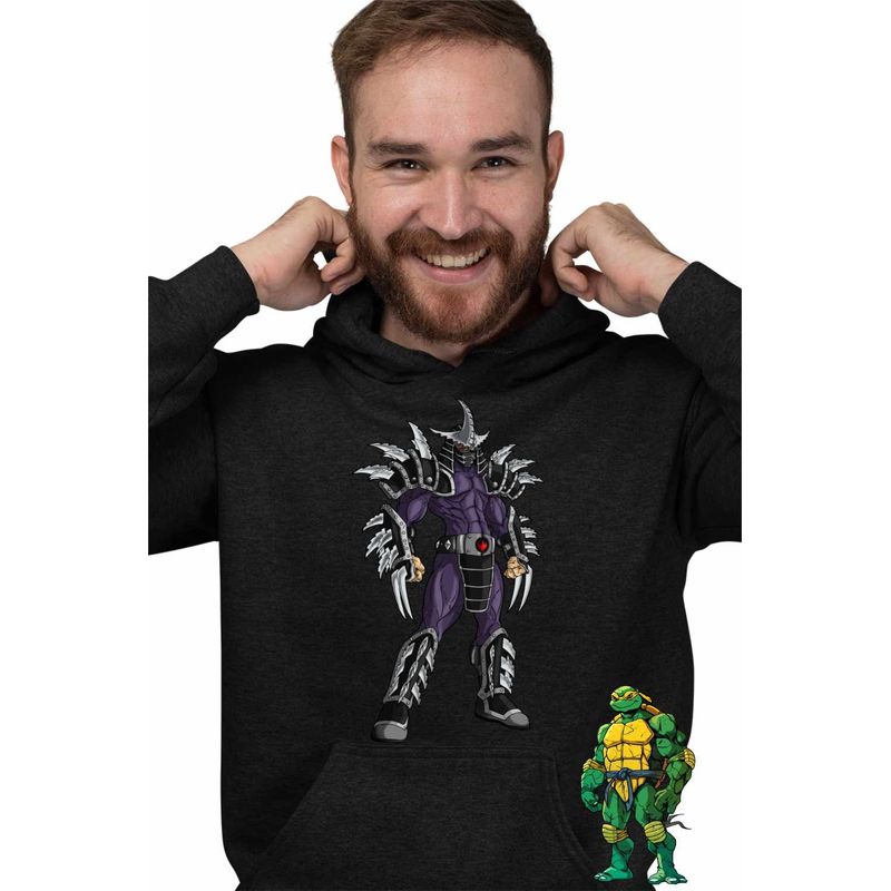 Fashion, accesorii si bijuterii - Barbati - Imbracaminte - Hanorace barbati - Hanorac Barbati Testoasele Ninja Shredder Armura, negru, marime S - Infinity.ro