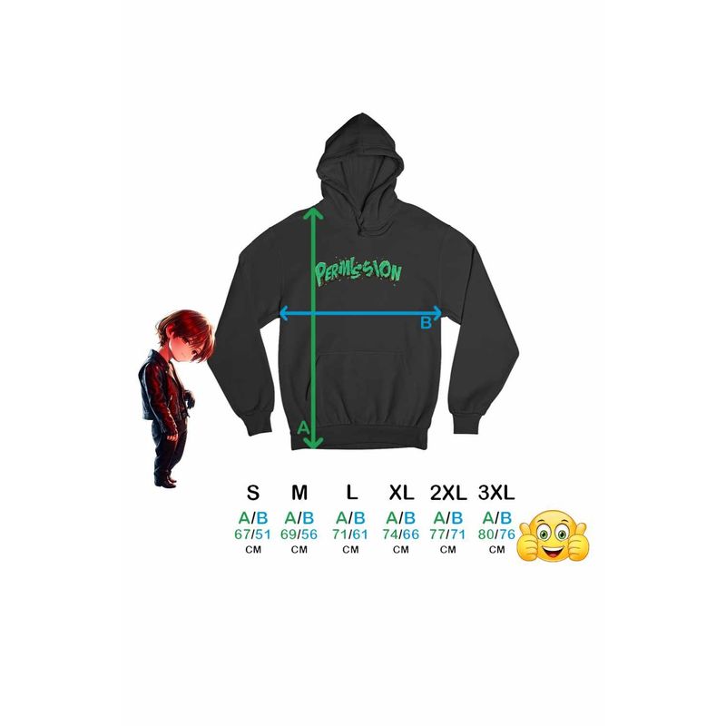 Fashion, accesorii si bijuterii - Barbati - Imbracaminte - Hanorace barbati - Hanorac Personalizat Barbati Taemin Permission, negru, marime XL - Infinity.ro