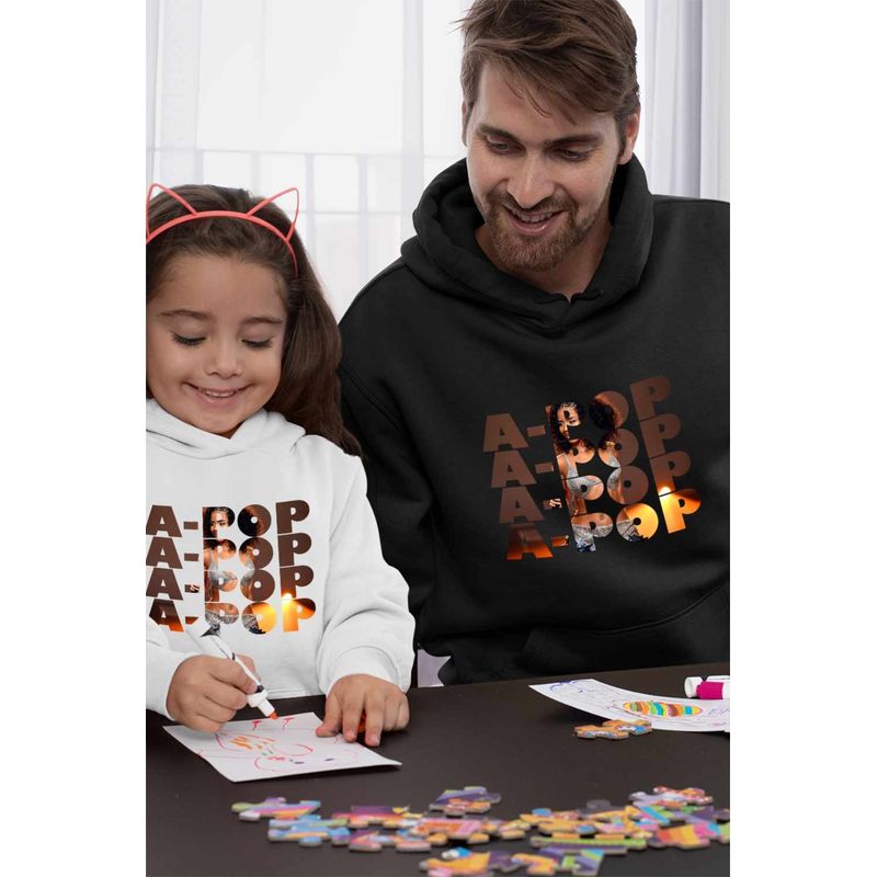 Fashion, accesorii si bijuterii - Barbati - Imbracaminte - Hanorace barbati - Hanorac Personalizat Barbati Tyla APOP, negru, marime L - Infinity.ro