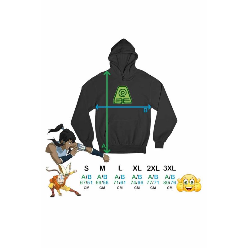 Fashion, accesorii si bijuterii - Barbati - Imbracaminte - Hanorace barbati - Hanorac Barbati Avatar Earthbender Element Simbol Mastru Pamantului, negru, marime M - Infinity.ro