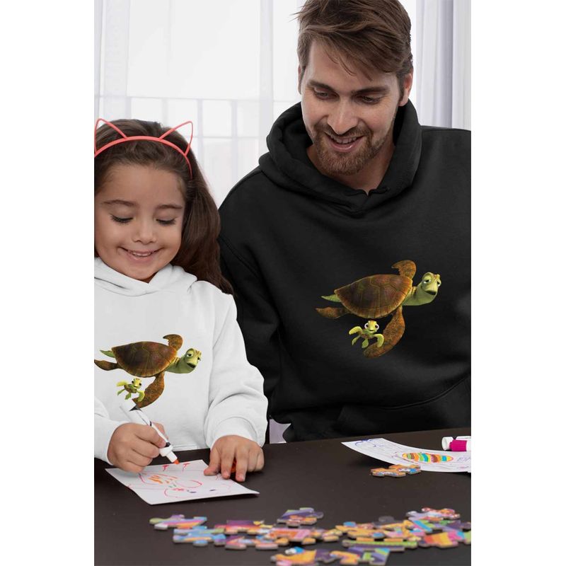 Fashion, accesorii si bijuterii - Barbati - Imbracaminte - Hanorace barbati - Hanorac Barbati Finding Nemo Broasca Testoasa Squirt Crush Ocean Viata Marina, negru, marime S - Infinity.ro