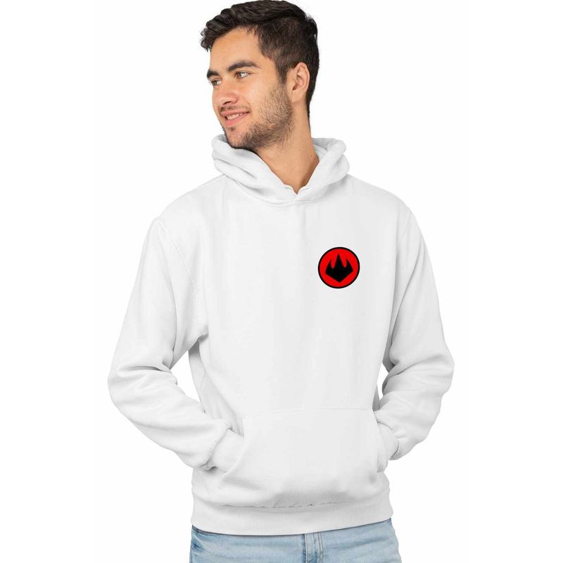 Fashion, accesorii si bijuterii - Barbati - Imbracaminte - Hanorace barbati - Hanorac Barbati Testoasele Ninja Foot Clan Logo, alb, marime L - Infinity.ro