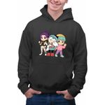 Fashion, accesorii si bijuterii - Barbati - Imbracaminte - Hanorace barbati - Hanorac Barbati Hilda Huntrix Saja Boys K-pop, negru, marime M - Infinity.ro