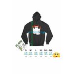 Fashion, accesorii si bijuterii - Barbati - Imbracaminte - Hanorace barbati - Hanorac Barbati Six Seven Fantoma 67 Halloween, negru, marime 3XL - Infinity.ro
