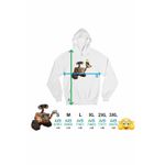 Fashion, accesorii si bijuterii - Barbati - Imbracaminte - Hanorace barbati - Hanorac Barbati Wall-E Planta Floare Cizma Bocanc Papuc Robot Viitor, alb, marime 3XL - Infinity.ro