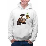 Fashion, accesorii si bijuterii - Barbati - Imbracaminte - Hanorace barbati - Hanorac Barbati Wall-E Planta Floare Cizma Bocanc Papuc Robot Viitor, alb, marime 3XL - Infinity.ro