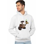 Fashion, accesorii si bijuterii - Barbati - Imbracaminte - Hanorace barbati - Hanorac Barbati Wall-E Planta Floare Cizma Bocanc Papuc Robot Viitor, alb, marime 3XL - Infinity.ro