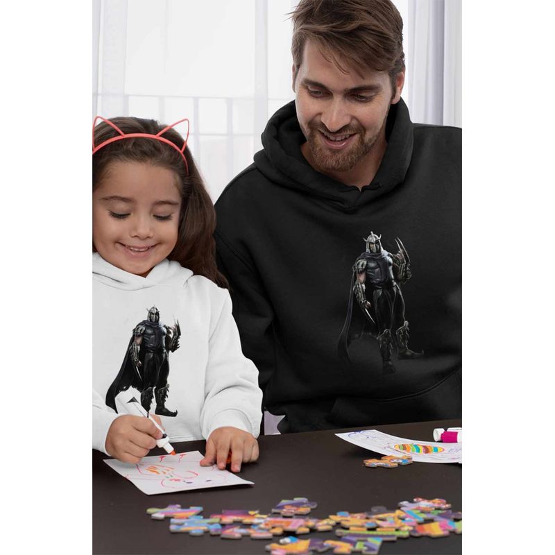 Fashion, accesorii si bijuterii - Barbati - Imbracaminte - Hanorace barbati - Hanorac Barbati Testoasele Ninja Shredder Foot Clan, negru, marime 3XL - Infinity.ro