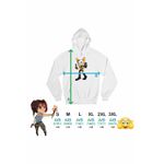 Fashion, accesorii si bijuterii - Barbati - Imbracaminte - Hanorace barbati - Hanorac Barbati Tomb Raider Sonic Lara Croft Mario, alb, marime 3XL - Infinity.ro