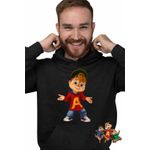 Fashion, accesorii si bijuterii - Barbati - Imbracaminte - Hanorace barbati - Hanorac Barbati Alvin Alvinnn Veveritele, negru, marime 3XL - Infinity.ro