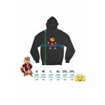 Fashion, accesorii si bijuterii - Barbati - Imbracaminte - Hanorace barbati - Hanorac Barbati Alvin Alvinnn Veveritele, negru, marime 3XL - Infinity.ro