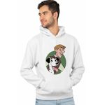 Fashion, accesorii si bijuterii - Barbati - Imbracaminte - Hanorace barbati - Hanorac Barbati 101 Dalmatieni Roger Pongo Catel Dalmatian, alb, marime 2XL - Infinity.ro