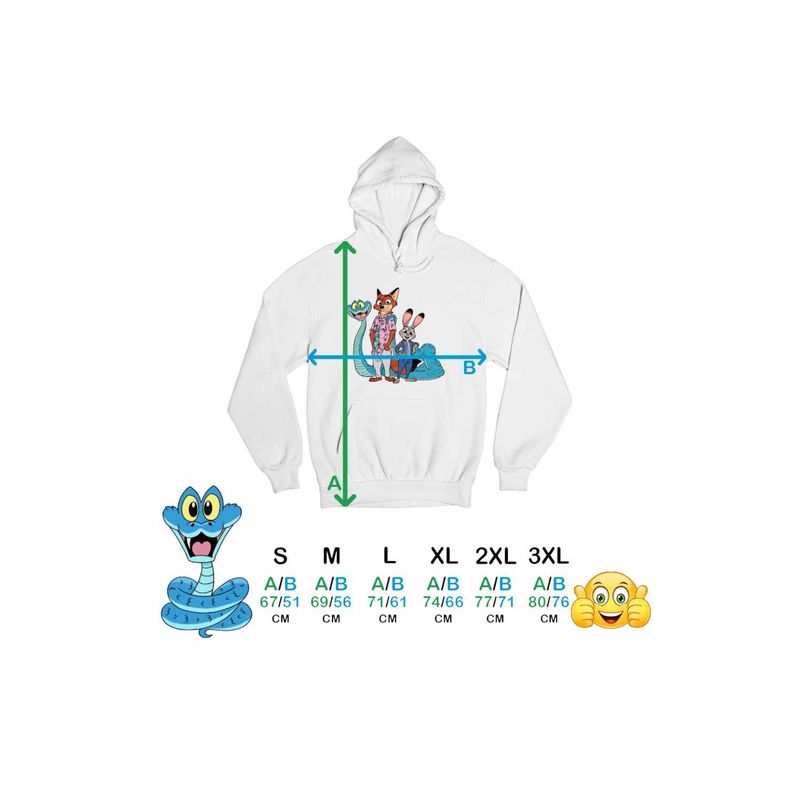 Fashion, accesorii si bijuterii - Barbati - Imbracaminte - Hanorace barbati - Hanorac Barbati Zootopia Nick Judy Gary Zootropolis Politist, alb, marime L - Infinity.ro