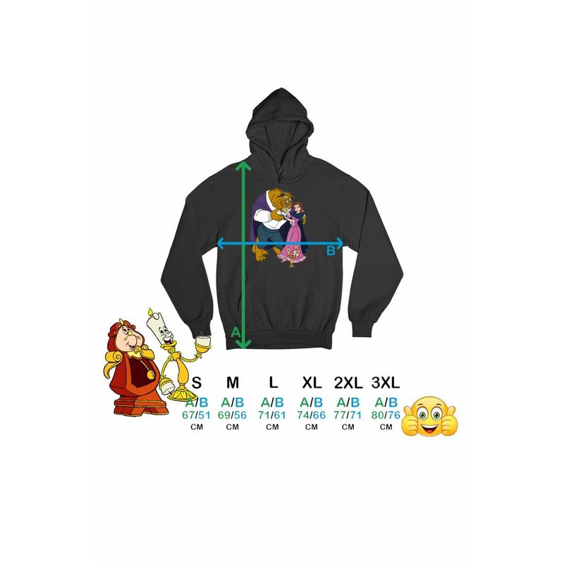 Fashion, accesorii si bijuterii - Barbati - Imbracaminte - Hanorace barbati - Hanorac Personalizat Barbati Frumoasa si Bestia, negru, marime XL - Infinity.ro