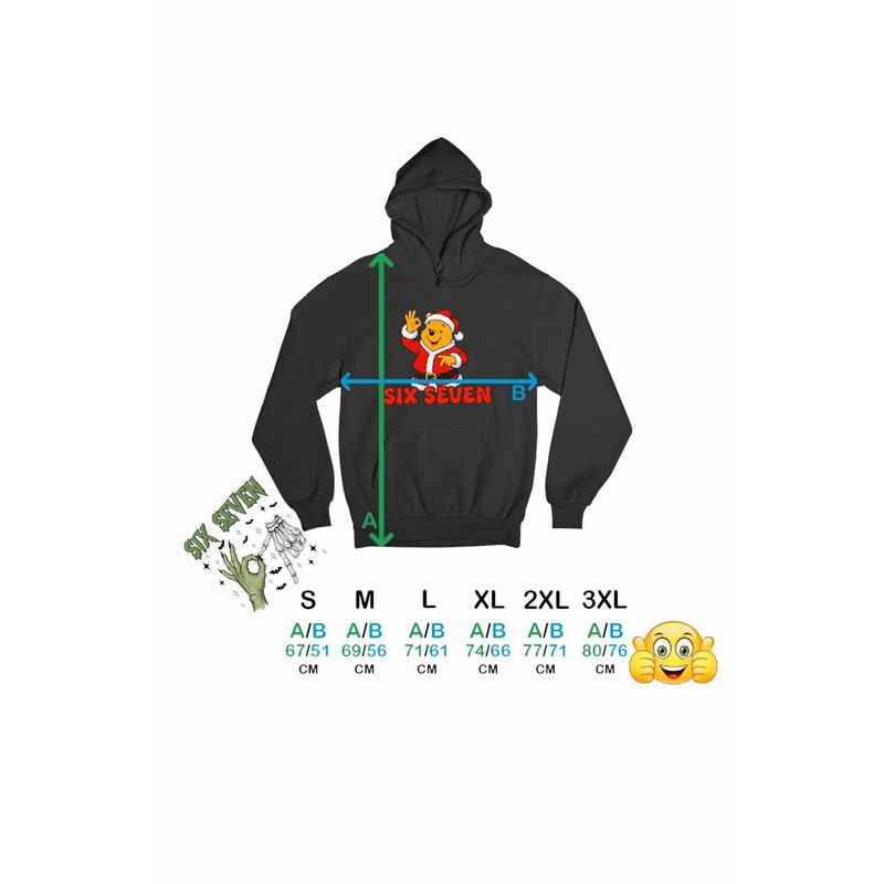 Fashion, accesorii si bijuterii - Barbati - Imbracaminte - Hanorace barbati - Hanorac Barbati Six Seven Winnie the Pooh Craciun 67, negru, marime XL - Infinity.ro