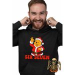 Fashion, accesorii si bijuterii - Barbati - Imbracaminte - Hanorace barbati - Hanorac Barbati Six Seven Winnie the Pooh Craciun 67, negru, marime XL - Infinity.ro