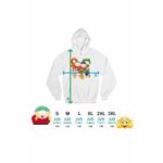 Fashion, accesorii si bijuterii - Barbati - Imbracaminte - Hanorace barbati - Hanorac Barbati South Park Brainrot Capucina Bananini Ambalabu Italian, alb, marime M - Infinity.ro