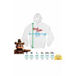 Fashion, accesorii si bijuterii - Barbati - Imbracaminte - Hanorace barbati - Hanorac Barbati Fnaf Stay Calm Run Five Nights at Freddy Horror Halloween, alb, marime S - Infinity.ro