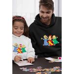 Fashion, accesorii si bijuterii - Barbati - Imbracaminte - Hanorace barbati - Hanorac Barbati Alvin Aventuri Alvinnn Veveritele, negru, marime M - Infinity.ro