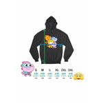 Fashion, accesorii si bijuterii - Barbati - Imbracaminte - Hanorace barbati - Hanorac Barbati Tim Rex Aventuri in Spatiu Dinozauri Spatiu Cosmos, negru, marime L - Infinity.ro