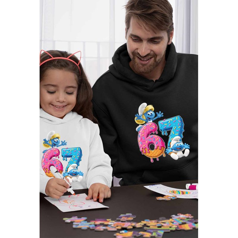 Fashion, accesorii si bijuterii - Barbati - Imbracaminte - Hanorace barbati - Hanorac Barbati Six Seven Strumfita Bebe Strumf, negru, marime 3XL - Infinity.ro