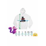 Fashion, accesorii si bijuterii - Barbati - Imbracaminte - Hanorace barbati - Hanorac Personalizat Barbati Alice Tara Minunilor Palarierul Nebun, alb, marime L - Infinity.ro