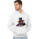 Fashion, accesorii si bijuterii - Barbati - Imbracaminte - Hanorace barbati - Hanorac Personalizat Barbati Alice Tara Minunilor Palarierul Nebun, alb, marime L - Infinity.ro